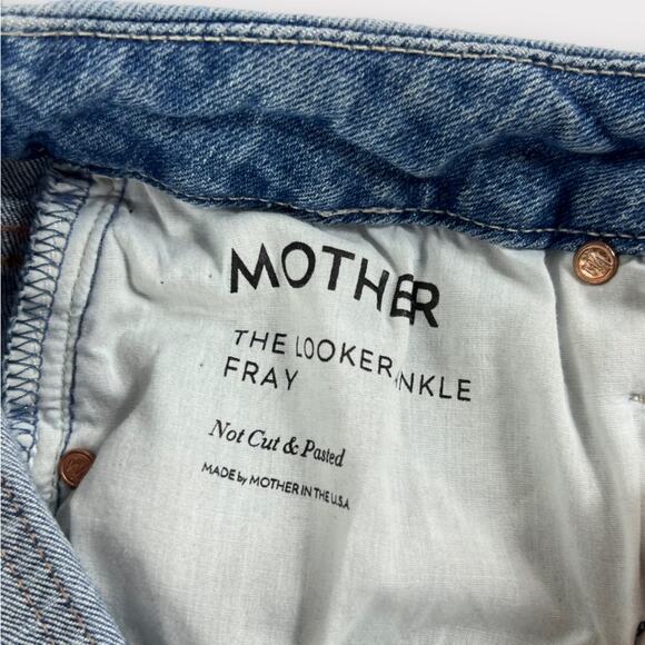 MOTHER The Looker Ankle Fray in Not Cut & Pasted Size 27 - Picture 4 of 10